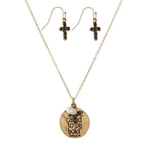 "We are called to be bold" Necklace Set